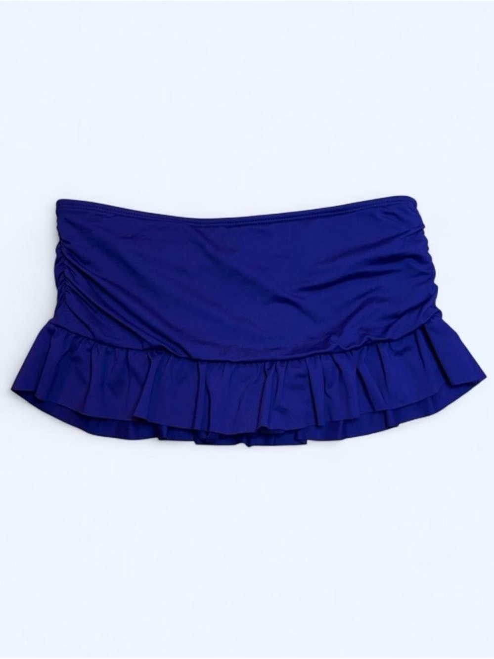 Liz Claiborne Drop Waist Ruffle Hem Swim Skirt
